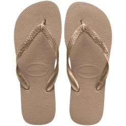 Havaianas Slim Tiras In Rose Gold