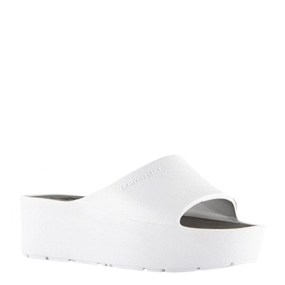 Lemon Jelly Women's Sunny Platform Slides In Pearl Metal 2 Lemon Jelly Women's Sunny Platform Slides In Pearl Metal - Image 2