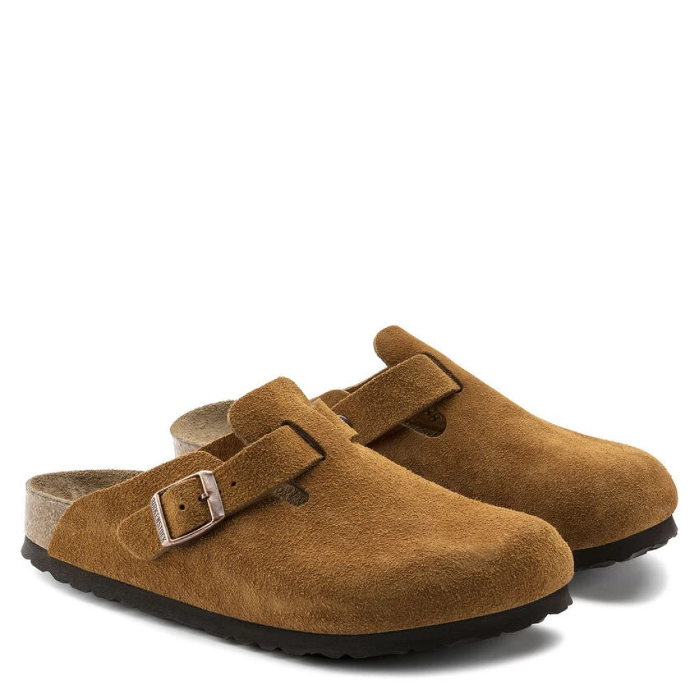 Birkenstock Boston Softbed Suede Leather In Mink (Narrow Width) 2 Birkenstock Boston Softbed Suede Leather In Mink (Narrow Width) - Image 2