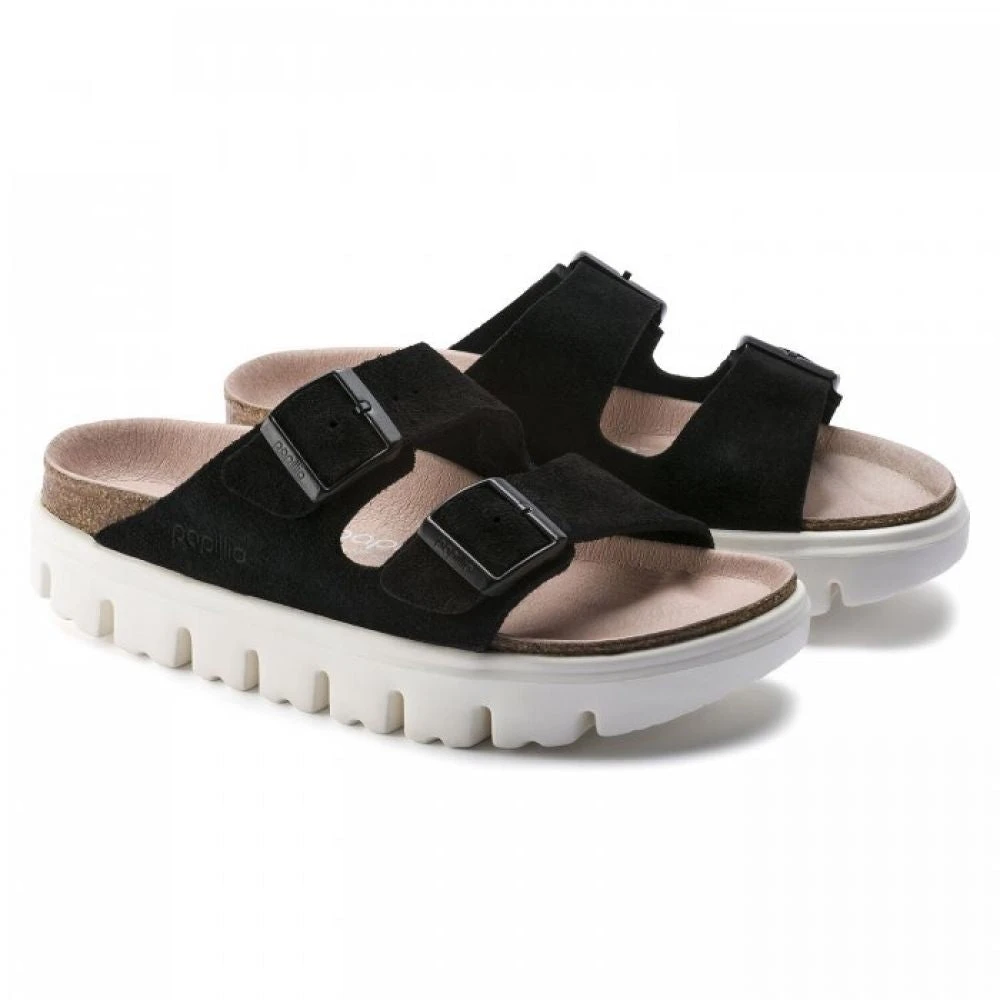 Birkenstock Women's Arizona Platform In Chunky Suede Black (Narrow Width) 3 Birkenstock Women's Arizona Platform In Chunky Suede Black (Narrow Width) - Image 3