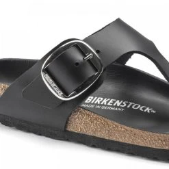 Birkenstock Women's Gizeh Big Buckle Leather In Black -Birkenstock Shop 1018776 detail 1 1100x