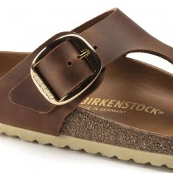 Birkenstock Women's Gizeh Big Buckle Leather In Cognac 10 Birkenstock Women's Gizeh Big Buckle Leather In Cognac -Birkenstock Shop 1018785 detail 1 1100x