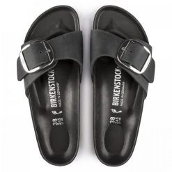 Birkenstock Women's Madrid Big Buckle Oiled Leather In Black (Narrow Width) 9 Birkenstock Women's Madrid Big Buckle Oiled Leather In Black (Narrow Width) -Birkenstock Shop 1 0 1006523 top 1100x