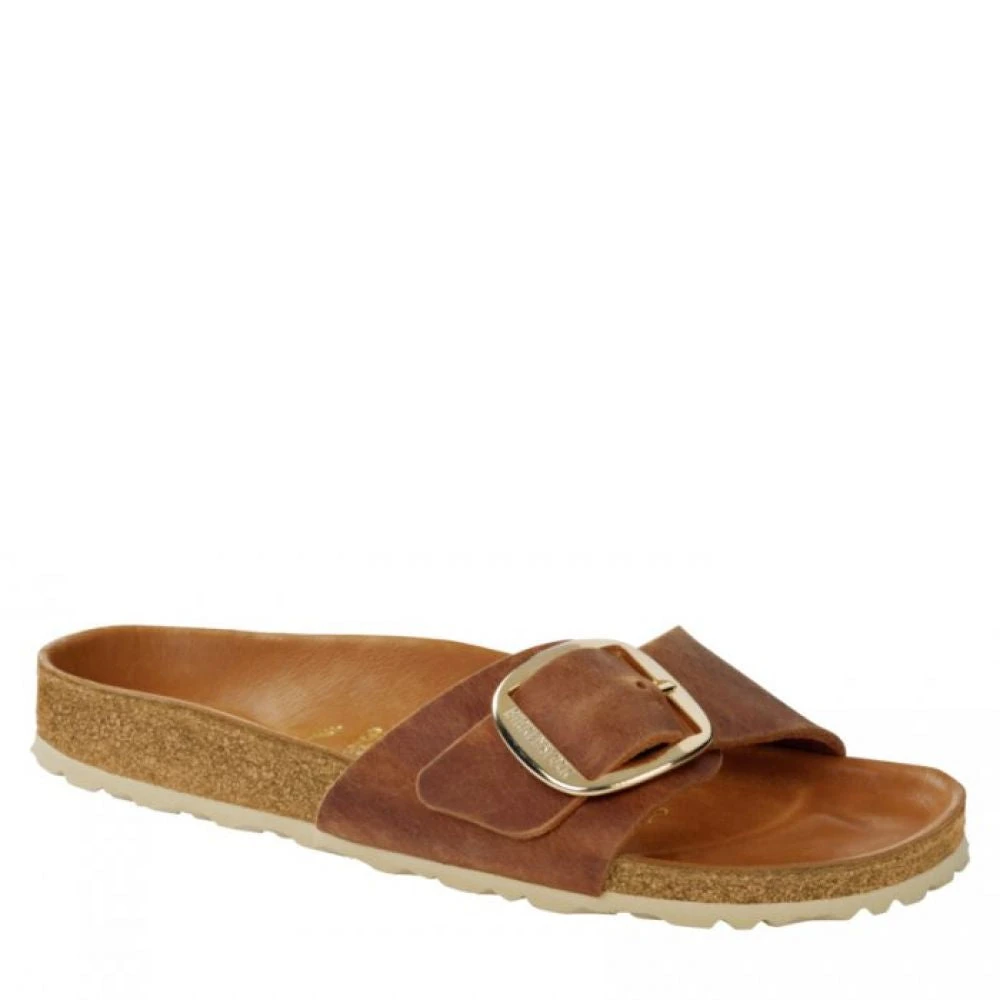 Birkenstock Women's Madrid Big Buckle Oiled Leather In Cognac (Narrow Width) 2 Birkenstock Women's Madrid Big Buckle Oiled Leather In Cognac (Narrow Width) - Image 2