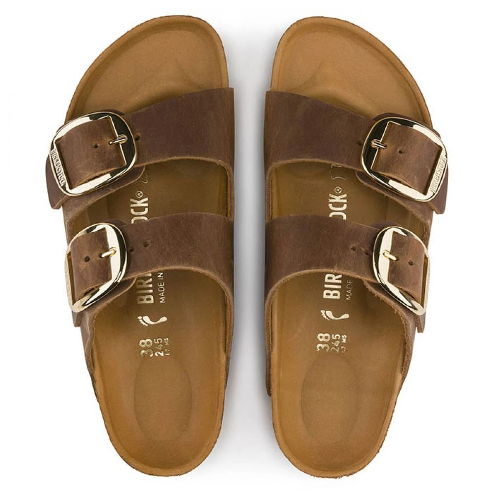 Birkenstock Women's Arizona Big Buckle Oiled Leather In Cognac (Narrow Width) 3 Birkenstock Women's Arizona Big Buckle Oiled Leather In Cognac (Narrow Width) - Image 3