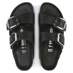 Birkenstock Women's Arizona Big Buckle Oiled Leather In Black (Narrow Width) 6 Birkenstock Women's Arizona Big Buckle Oiled Leather In Black (Narrow Width) -Birkenstock Shop 1 0 1011075 3 1100x