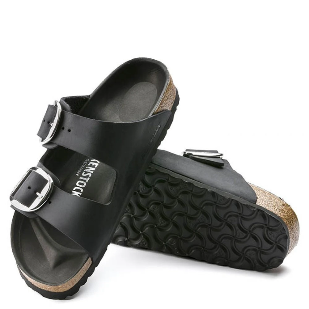 Birkenstock Women's Arizona Big Buckle Oiled Leather In Black (Narrow Width) 4 Birkenstock Women's Arizona Big Buckle Oiled Leather In Black (Narrow Width) - Image 4
