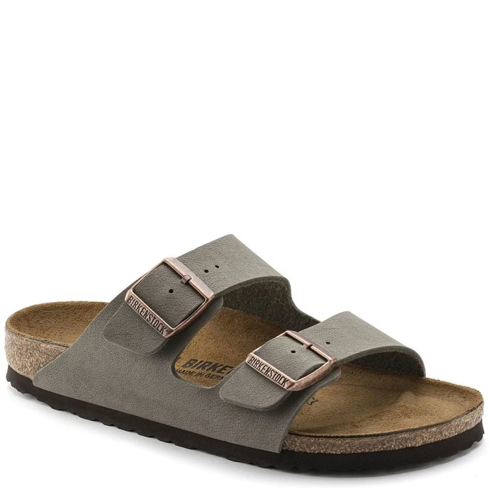 Birkenstock Arizona Birkibuc In Stone (Narrow Width) 4 Birkenstock Arizona Birkibuc In Stone (Narrow Width) - Image 4