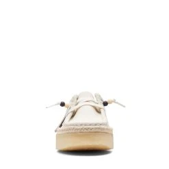 Clarks Women's WallabeeCup Lo In White Suede 7 Clarks Women's WallabeeCup Lo In White Suede -Birkenstock Shop 26164430 1329 3 1100x