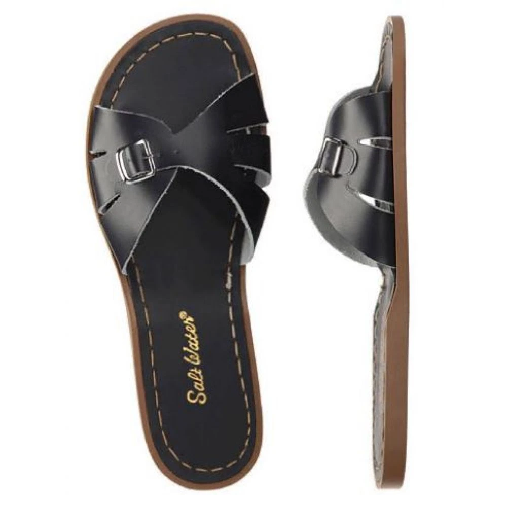 Salt Water Women's Classic Slides In Black 1 Salt Water Women's Classic Slides In Black
