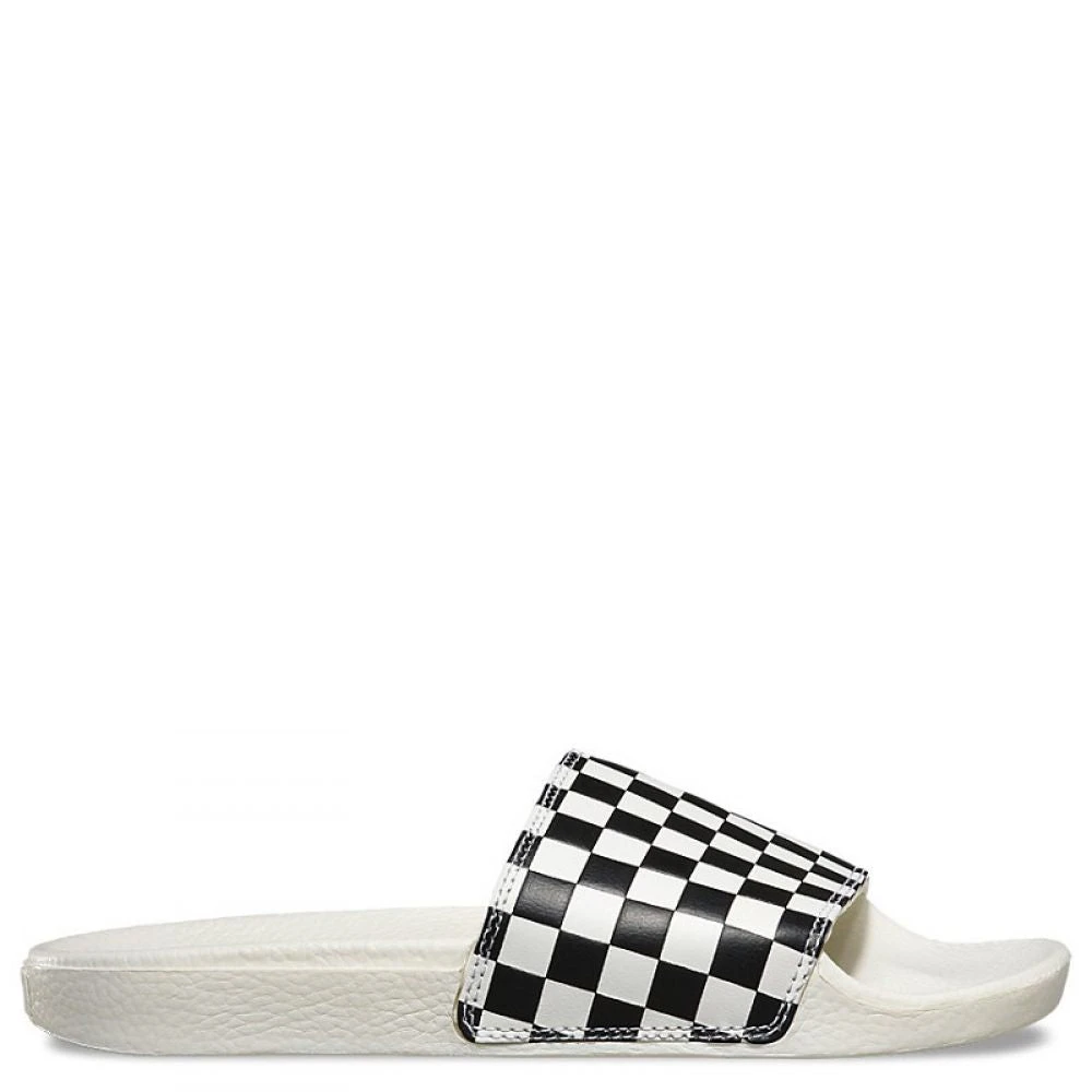 Vans Women's Slide-On In Checkerboard White/Black 2 Vans Women's Slide-On In Checkerboard White/Black - Image 2