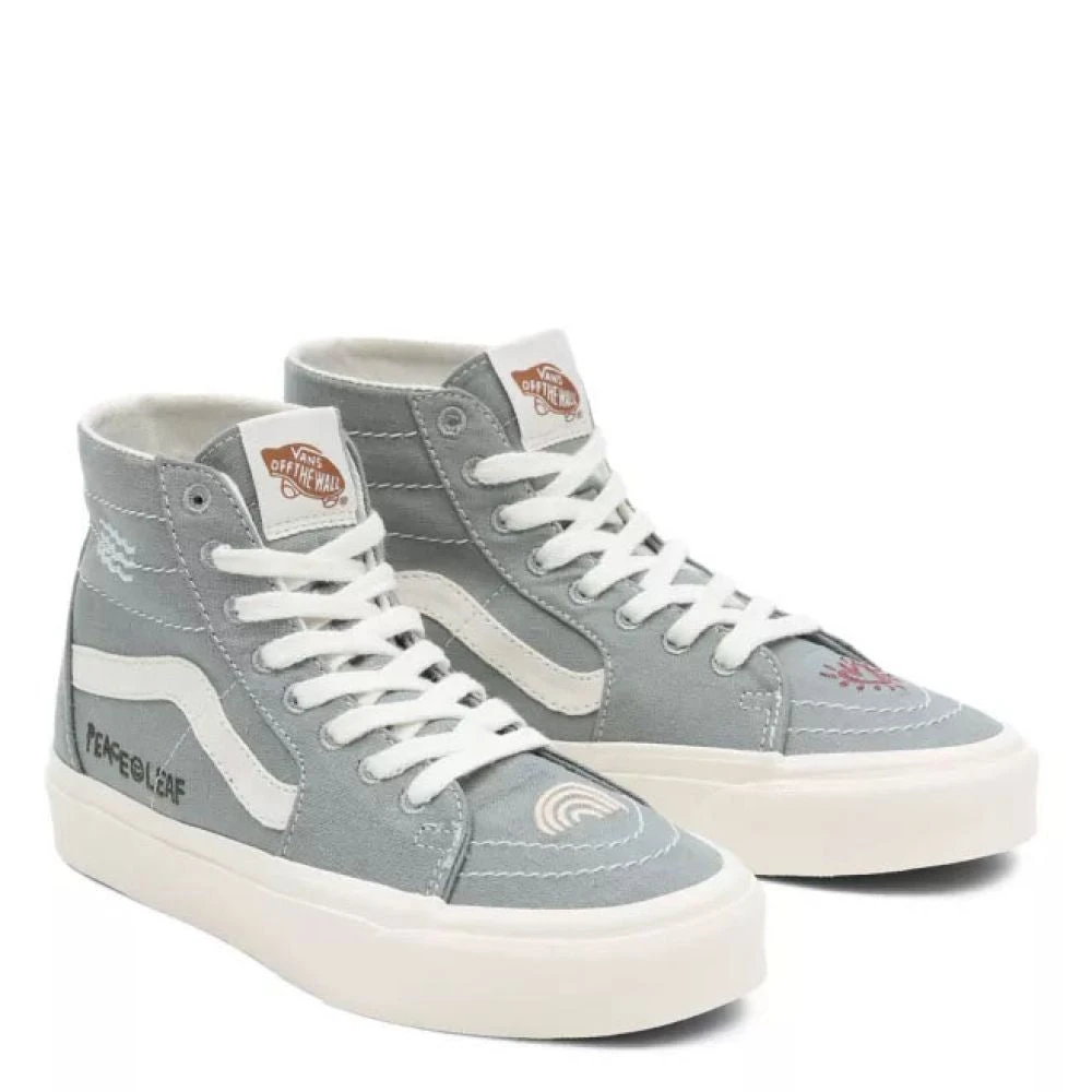 Vans Women's Eco Theory Sk8-Hi Tapered In Green Milieu/Marshmallow 2 Vans Women's Eco Theory Sk8-Hi Tapered In Green Milieu/Marshmallow - Image 2