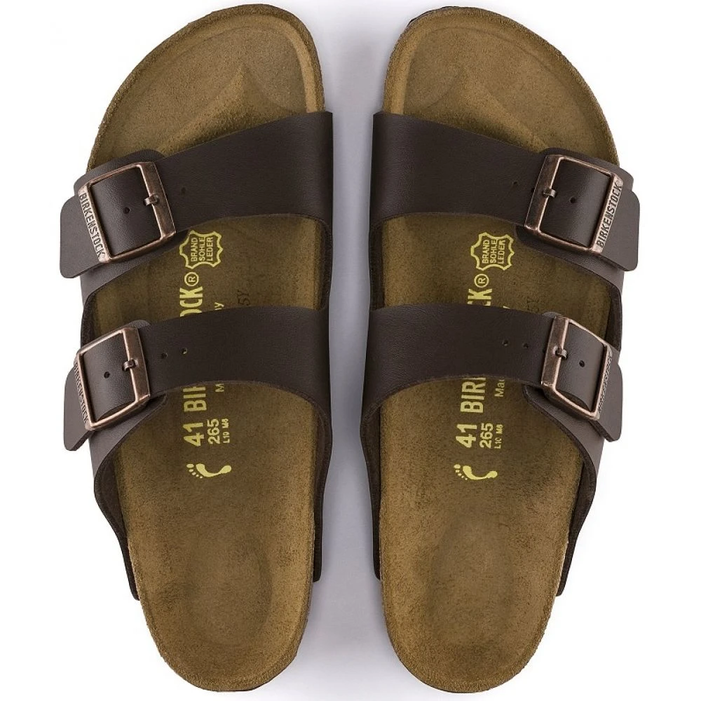 Birkenstock Arizona Birko-Flor In Dark Brown (Narrow Width) 4 Birkenstock Arizona Birko-Flor In Dark Brown (Narrow Width) - Image 4