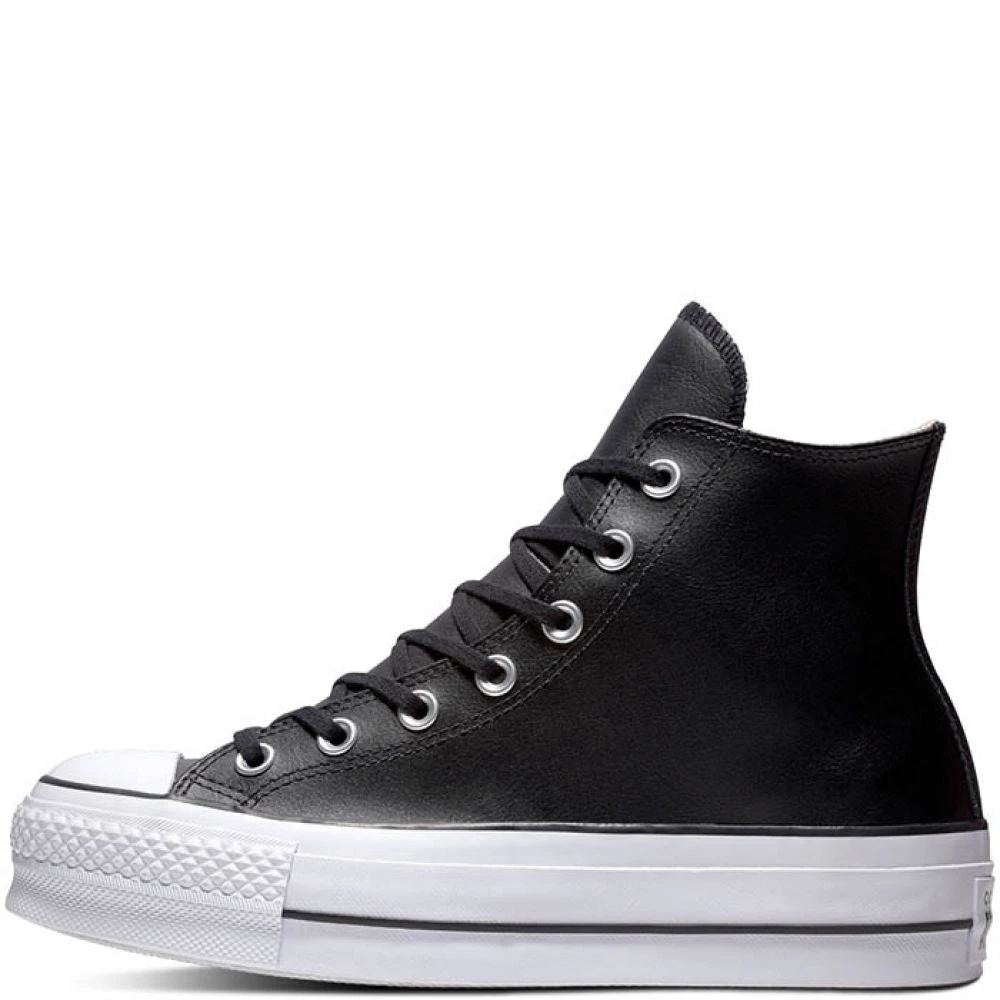 Converse Women's Chuck Taylor All Star Platform Hi In Black/White 2 Converse Women's Chuck Taylor All Star Platform Hi In Black/White - Image 2