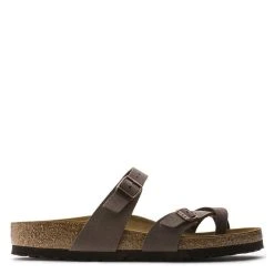 Birkenstock Shop 22 Birkenstock Mayari Birko-Flor Nubuck In Mocha (Narrow Width)