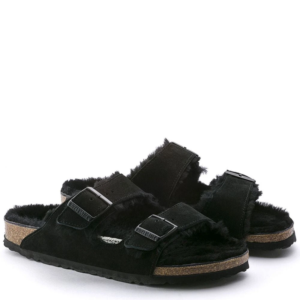Birkenstock Arizona Shearling In Black (Narrow Width) 2 Birkenstock Arizona Shearling In Black (Narrow Width) - Image 2