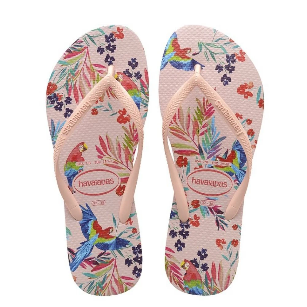 Havaianas Women's Slim Tropical Flip Flop In Ballet Rose 1 Havaianas Women's Slim Tropical Flip Flop In Ballet Rose