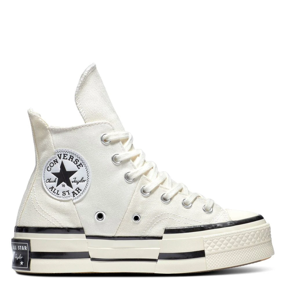 Converse Chuck 70 Plus Hi In Egret/Black/Egret 1 Converse Chuck 70 Plus Hi In Egret/Black/Egret