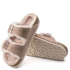 Birkenstock Women's Arizona Shearling In Light Rose 6 Birkenstock Women's Arizona Shearling In Light Rose -Birkenstock Shop BI 1020411 522W 3 1100x