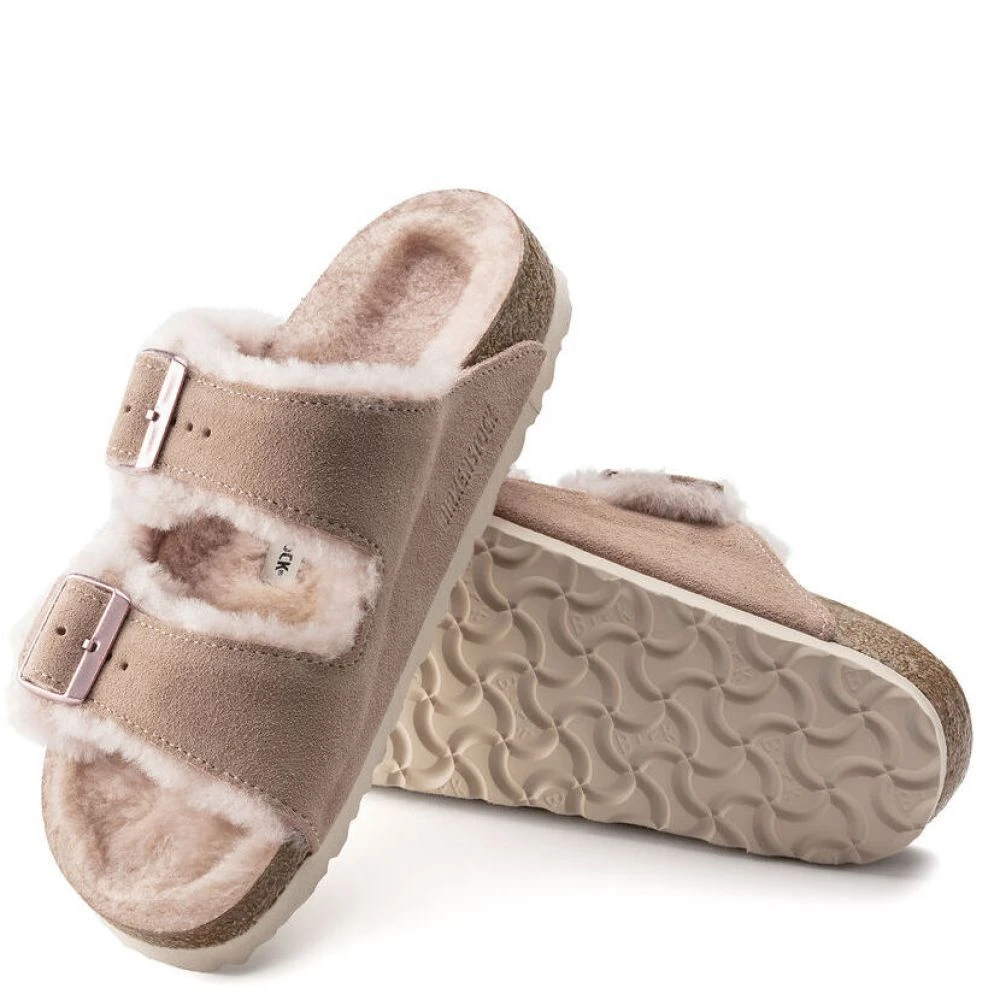Birkenstock Women's Arizona Shearling In Light Rose 3 Birkenstock Women's Arizona Shearling In Light Rose - Image 3