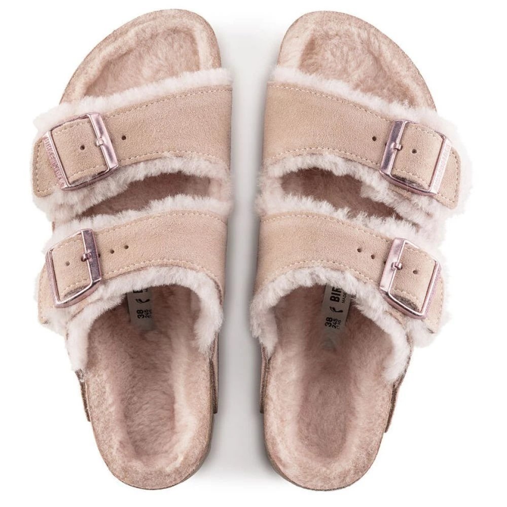 Birkenstock Women's Arizona Shearling In Light Rose 4 Birkenstock Women's Arizona Shearling In Light Rose - Image 4