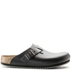 Birkenstock Boston Super Grip In Black