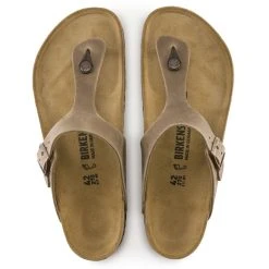 Birkenstock Women's Gizeh Oiled Leather In Tobacco Brown 7 Birkenstock Women's Gizeh Oiled Leather In Tobacco Brown -Birkenstock Shop BI 943811 634W 4 1100x