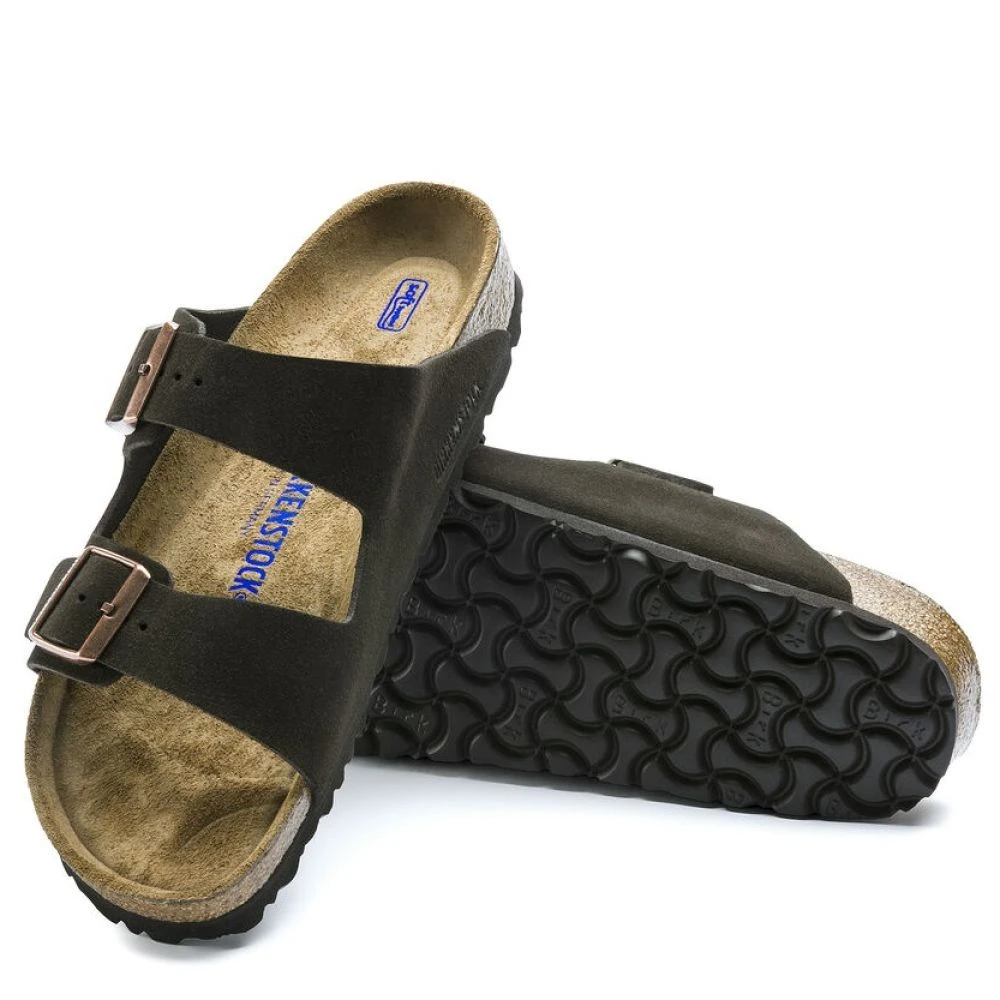 Birkenstock Women's Arizona Softbed Leather In Mocha (Narrow Width) 3 Birkenstock Women's Arizona Softbed Leather In Mocha (Narrow Width) - Image 3
