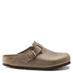 Birkenstock Boston Oiled Leather In Tobacco Brown