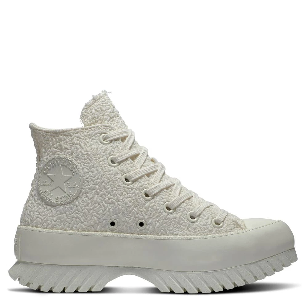Converse Women's Chuck Taylor All Star Lugged 2.0 Jacquard In Egret/Egret/Black 1 Converse Women's Chuck Taylor All Star Lugged 2.0 Jacquard In Egret/Egret/Black