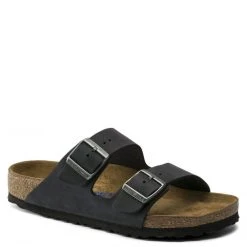 Birkenstock Women's Arizona Oiled Nubuck Leather In Black (Narrow Width) 10 Birkenstock Women's Arizona Oiled Nubuck Leather In Black (Narrow Width) -Birkenstock Shop a r arizona 752483 1 1100x