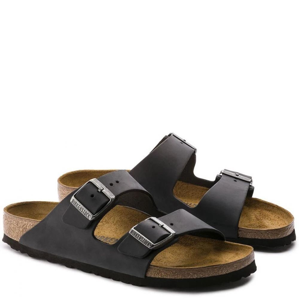 Birkenstock Arizona Oiled Leather In Black 3 Birkenstock Arizona Oiled Leather In Black - Image 3