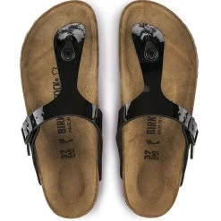 Birkenstock Gizeh Birko-Flor Patent In Black 7 Birkenstock Gizeh Birko-Flor Patent In Black -Birkenstock Shop b i birkenstock birko flor patent black 43663 4 1100x