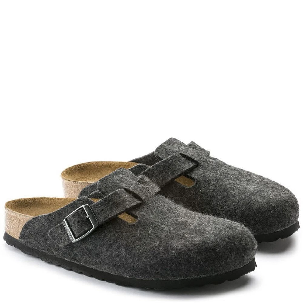 Birkenstock Boston Wool Felt In Anthracite (Narrow Width) 3 Birkenstock Boston Wool Felt In Anthracite (Narrow Width) - Image 3