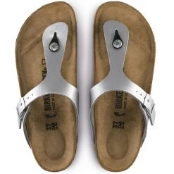 Birkenstock Gizeh Birko-Flor In Silver 9 Birkenstock Gizeh Birko-Flor In Silver -Birkenstock Shop b i birkenstock gizeh birk flor silver 43853 4 1100x