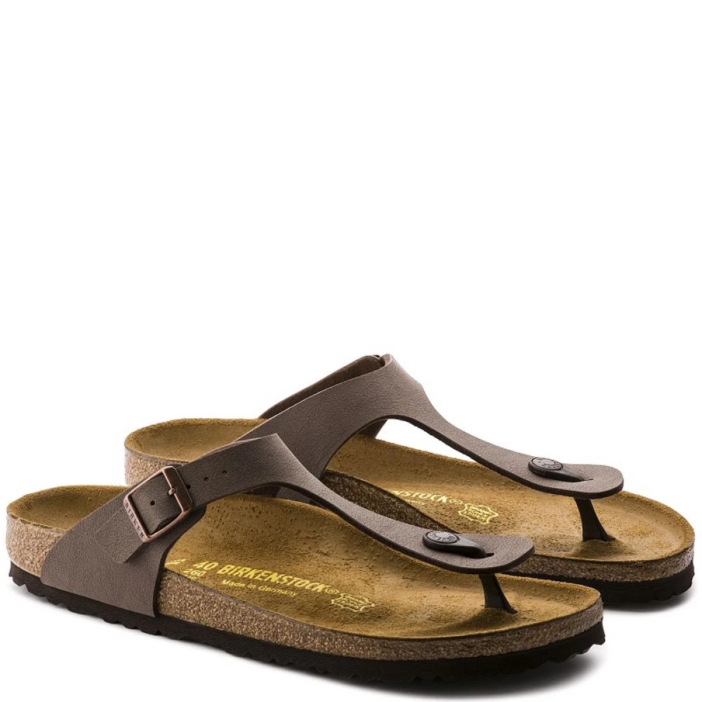 Birkenstock Gizeh Birko-Flor Nubuck In Mocha 3 Birkenstock Gizeh Birko-Flor Nubuck In Mocha - Image 3