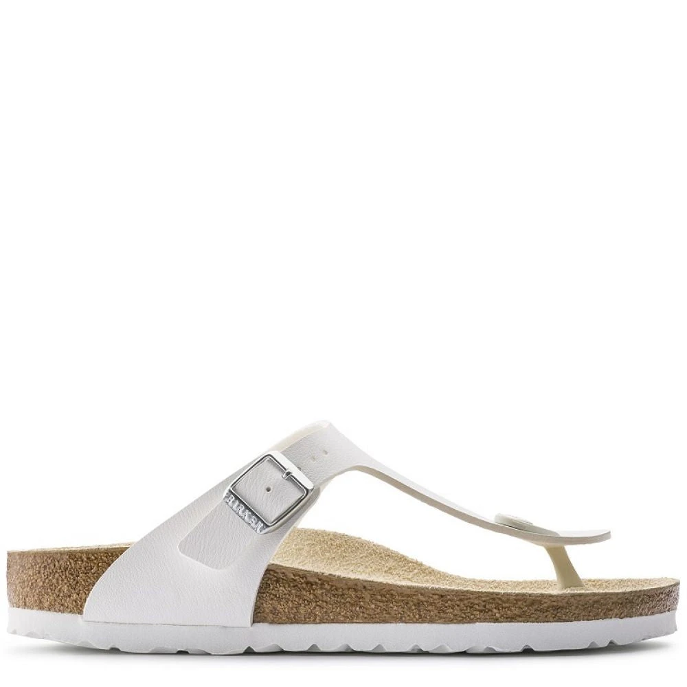 Birkenstock Gizeh Birko-Flor In White 1 Birkenstock Gizeh Birko-Flor In White