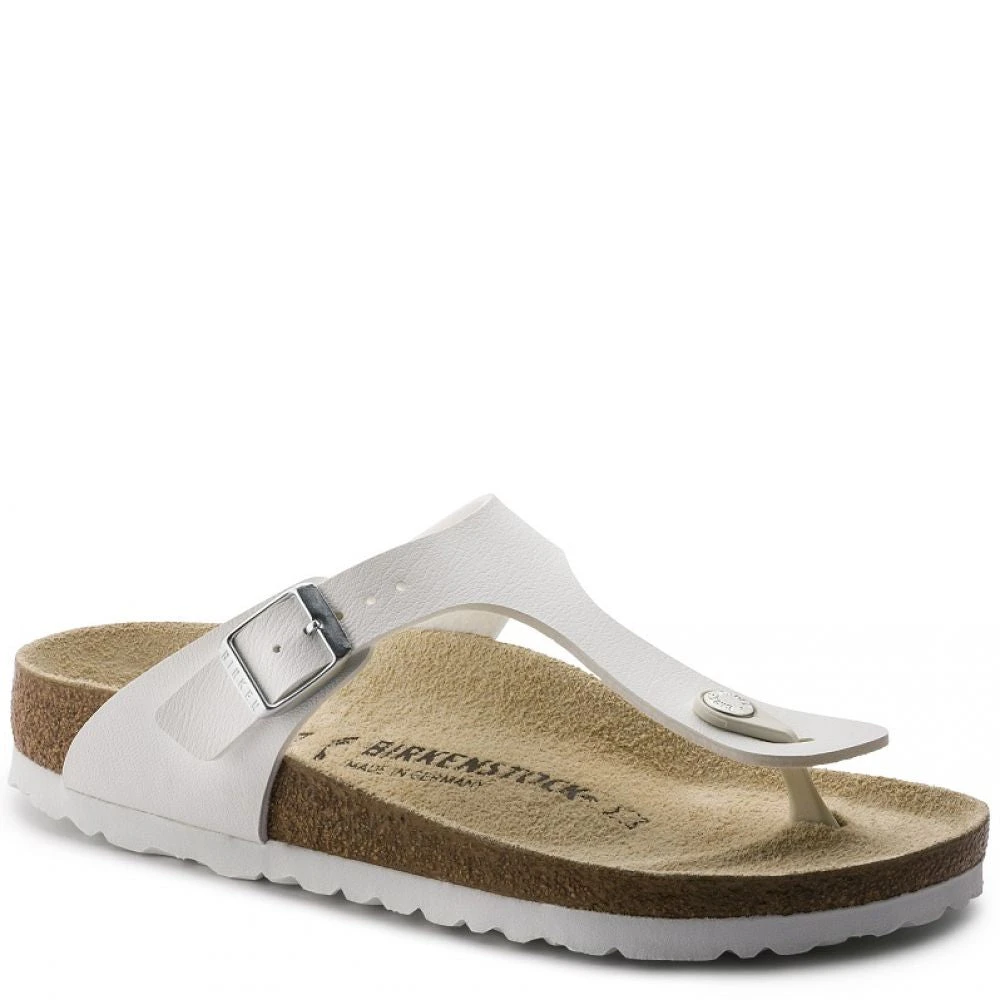 Birkenstock Gizeh Birko-Flor In White 2 Birkenstock Gizeh Birko-Flor In White - Image 2