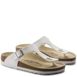 Birkenstock Gizeh Birko-Flor In White 6 Birkenstock Gizeh Birko-Flor In White -Birkenstock Shop b i birkenstock gizeh birko flor white 43733 3 1100x