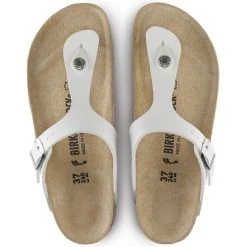 Birkenstock Gizeh Birko-Flor In White 7 Birkenstock Gizeh Birko-Flor In White -Birkenstock Shop b i birkenstock gizeh birko flor white 43733 4 1100x