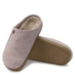 Birkenstock Women's Zermatt Shearling Wool Felt In Light Rose (Narrow Width) -Birkenstock Shop bi 1023169 2096 4 1100x