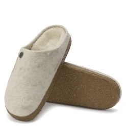 Birkenstock Women's Zermatt Shearling Wool Felt In Ecru (Narrow Width) 7 Birkenstock Women's Zermatt Shearling Wool Felt In Ecru (Narrow Width) -Birkenstock Shop bi 1023195 2094 4 1100x