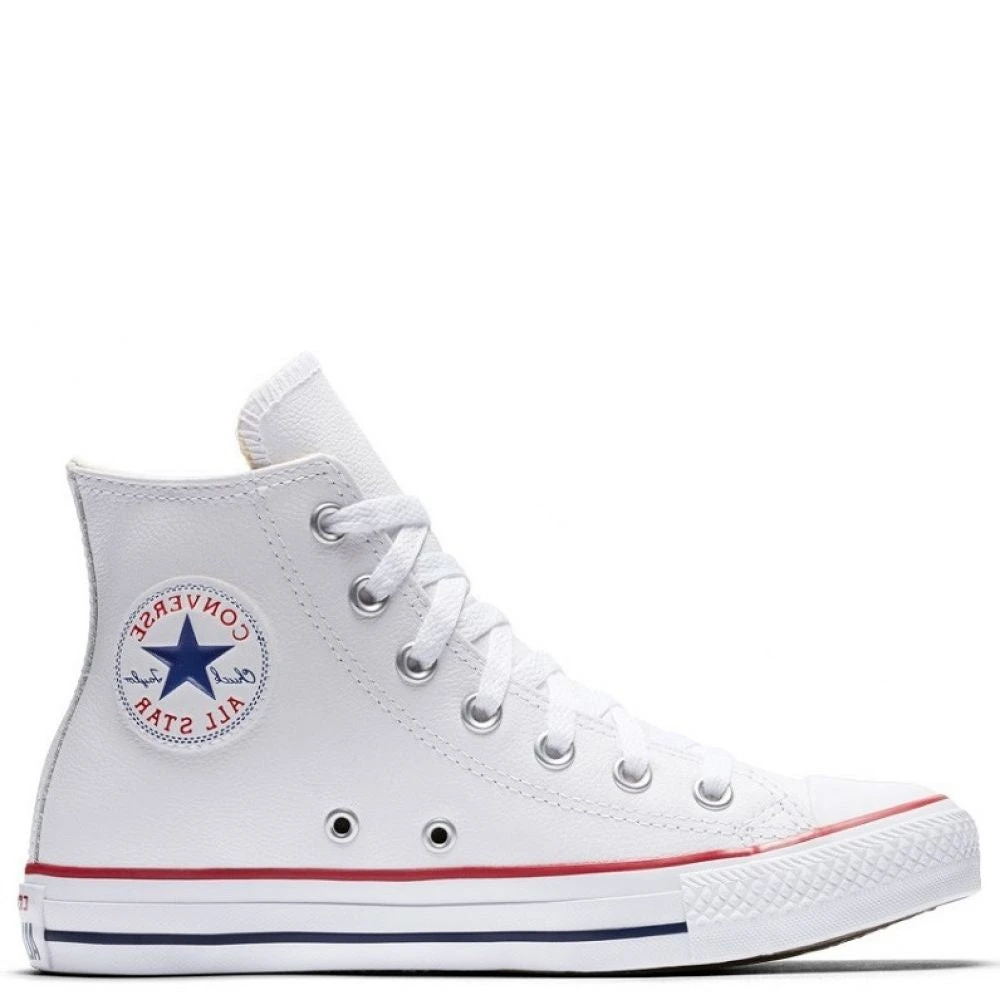 Converse Chuck Taylor All Star Leather High Top In Optic White 1 Converse Chuck Taylor All Star Leather High Top In Optic White