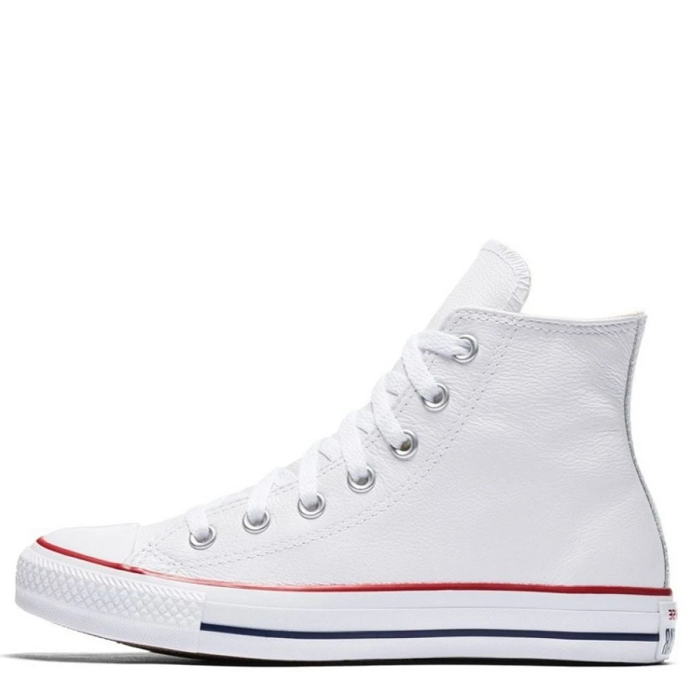 Converse Chuck Taylor All Star Leather High Top In Optic White 5 Converse Chuck Taylor All Star Leather High Top In Optic White - Image 5