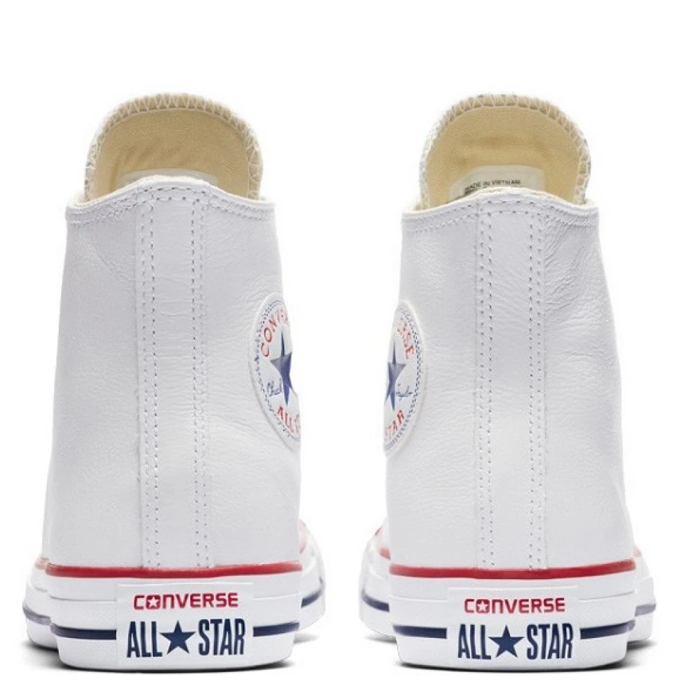 Converse Chuck Taylor All Star Leather High Top In Optic White 3 Converse Chuck Taylor All Star Leather High Top In Optic White - Image 3