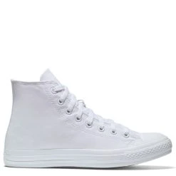 Converse Chuck Taylor All Star Mono Canvas High Top In White Monochrome