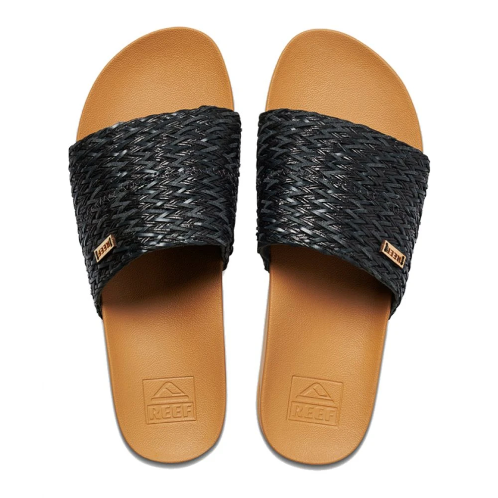Reef Women's Cushion Scout Braid In Black/Tan 1 Reef Women's Cushion Scout Braid In Black/Tan