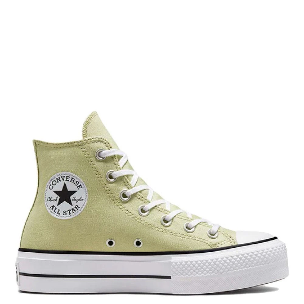 Converse Women's Chuck Taylor All Star Lift Platform Hi In Olive Aura/White/Black 1 Converse Women's Chuck Taylor All Star Lift Platform Hi In Olive Aura/White/Black