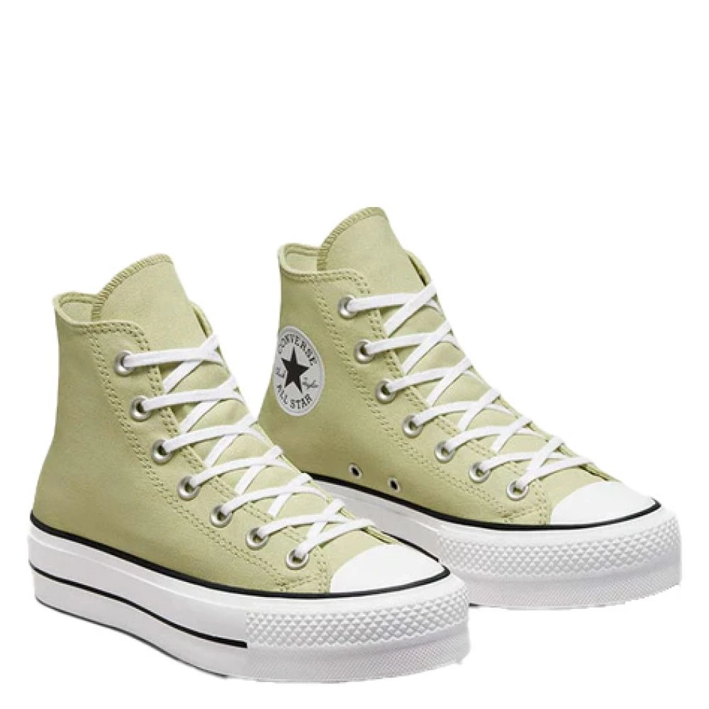 Converse Women's Chuck Taylor All Star Lift Platform Hi In Olive Aura/White/Black 2 Converse Women's Chuck Taylor All Star Lift Platform Hi In Olive Aura/White/Black - Image 2