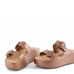 Lemon Jelly Women's Gaia Platform Slides In Brown 6 Lemon Jelly Women's Gaia Platform Slides In Brown -Birkenstock Shop gaia 08 04 1100x